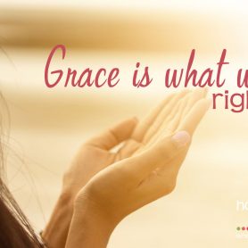 Grace is what we need right now