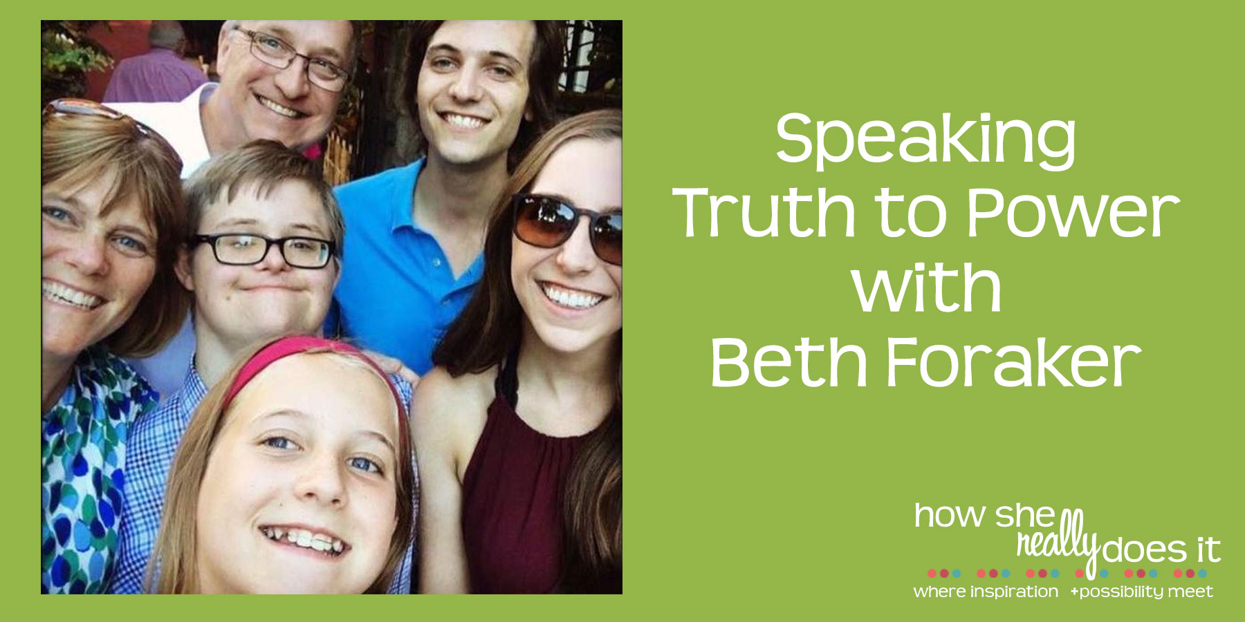 Speaking Truth to Power with Beth Foraker