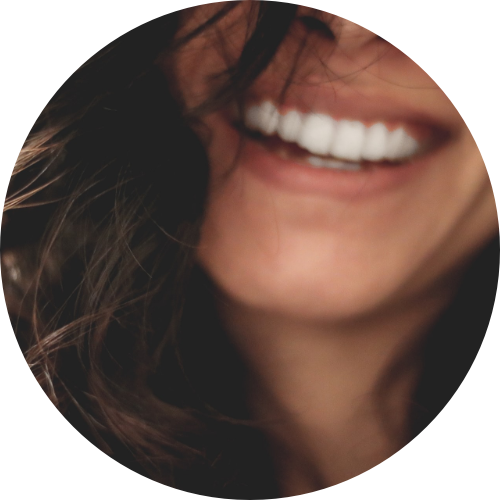 woman smiling close up